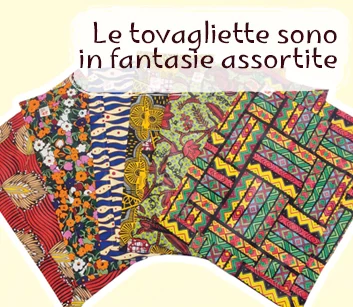 assortimento tovagliette